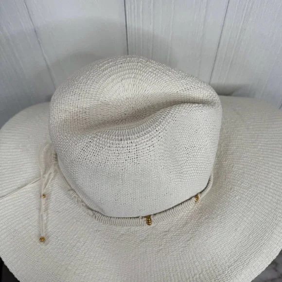 Niki Beach Saylor Elegant Cream Wide-Brim Hat - Picture 3 of 6
